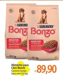 Atacadão Alimento para Cães Bonzo Carne & Cereais Saco oferta