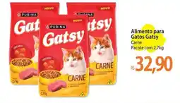 Atacadão Alimento para Gatos Gatsy Carne Pacote oferta