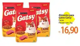Atacadão Alimento para Gatos Gatsy Carne pacote oferta