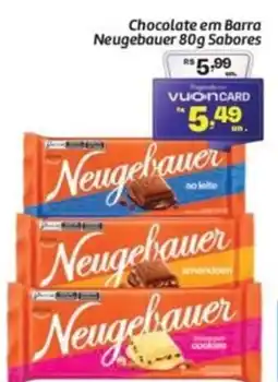 Comper Chocolate em barra neugebauer sabores oferta