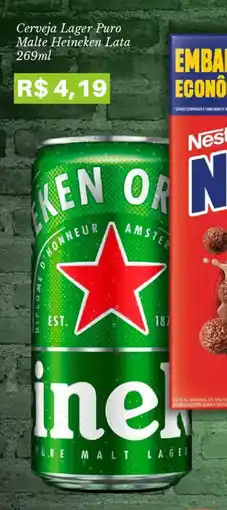 Pão de Açúcar Cerveja Lager Puro Malte Heineken Lata oferta