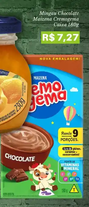 Pão de Açúcar Mingau Chocolate Maizena Cremogema Caixa oferta