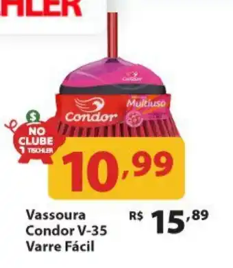 Supermercados Tischler Vassoura Condor V-35 Varre Fácil oferta