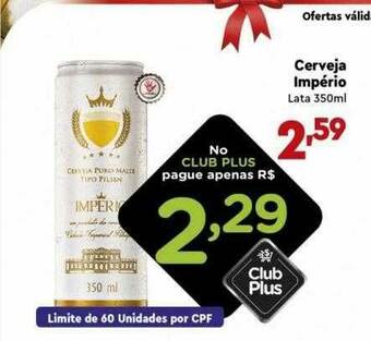 Supermercado Lavapés Cerveja Império oferta