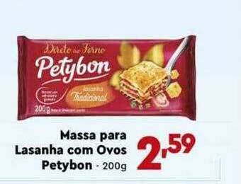 Supermercado Lavapés Massa Para Lasanha Com Ovos Petybon oferta