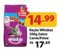 Supermercados Tischler Ração Whiskas Gatos Carne/Peixe oferta