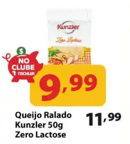 Supermercados Tischler Queijo Ralado Kunzler Zero Lactose oferta