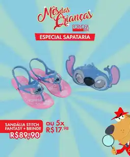 Grupo Formosa Sandália stitch fantasy + brinde oferta