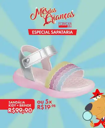 Grupo Formosa Sandália kidy + brinde oferta