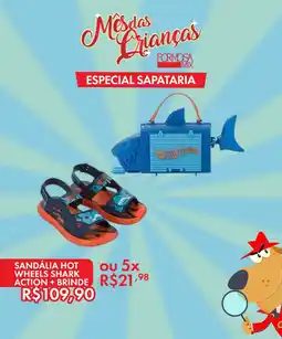 Grupo Formosa Sandália hot wheels shark action + brinde oferta