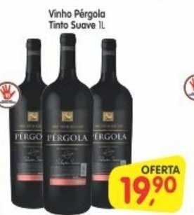 Cercadão Vinho Pergola Tinto Suave 1L oferta