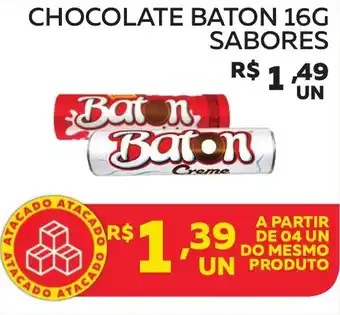 Lider Atacadista Chocolate baton sabores oferta