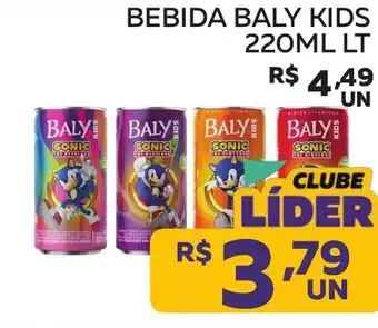 Lider Atacadista Bebida baly kids oferta