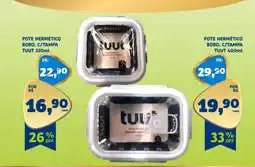 Bergamais Supermercados Pote hermético boro. c/tampa tuut oferta
