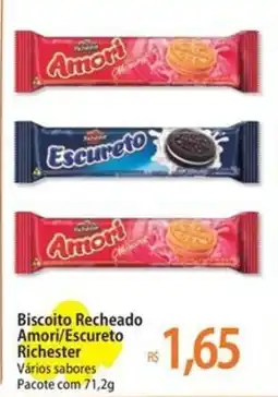 Atacadão Biscoito Recheado Amori/Escureto Richester oferta