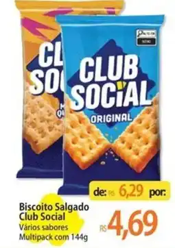 Atacadão Biscoito Salgado Club Social oferta