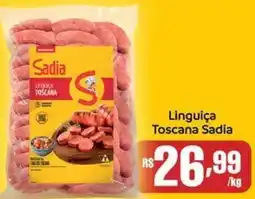 Supermercados Pague Menos Linguiça Toscana Sadia oferta