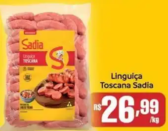 Supermercados Pague Menos Linguiça Toscana Sadia oferta