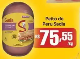 Supermercados Pague Menos Peito de Peru Sadia oferta
