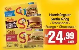 Supermercados Pague Menos Hambúrguer Sadia oferta