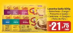 Supermercados Pague Menos Lasanha Sadia oferta