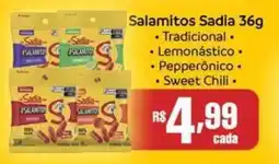 Supermercados Pague Menos Salamitos Sadia oferta