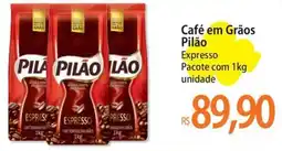 Atacadão Café em Grãos Pilão oferta