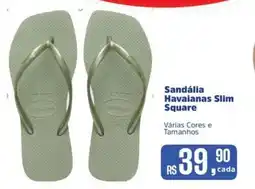 Supermercados Mateus Sandália Havaianas Slim Square oferta