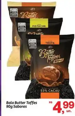 Fort Atacadista Bala Butter Toffes Sabores oferta