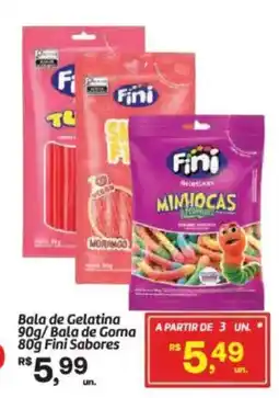 Fort Atacadista Bala de Gelatina /Bala de GomaFini Fini Sabores oferta