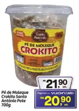 Fort Atacadista Pé de Moleque Crokito Santo Antônio Pote oferta