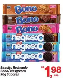Fort Atacadista Biscoito Recheado Bono/Nesgresco Sabores oferta