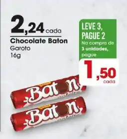 Zaffari Chocolate Baton Garoto oferta