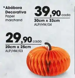 Zaffari Abóbora Decorativa 30cm x 33cm ALP/HW/04 oferta