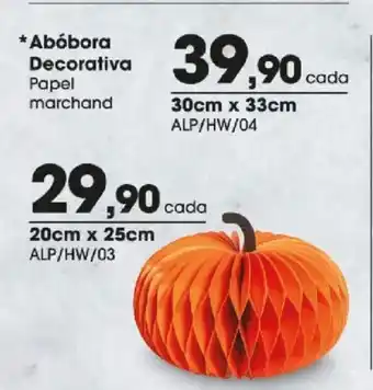 Zaffari Abóbora Decorativa 20cm x 25cm ALP/HW/03 oferta
