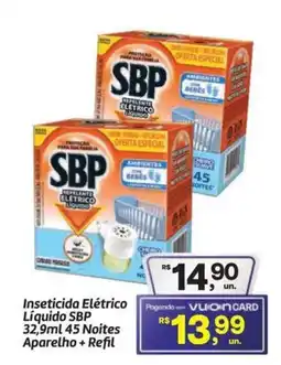Fort Atacadista Inseticida Elétrico Líquido SBP 45 Noites Aparelho + Refil oferta