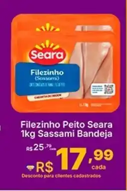 Super Lagoa Filezinho Peito Seara Sassami Bandeja oferta