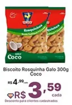 Super Lagoa Biscoito Rosquinha Galo Coco oferta