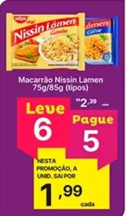 Super Lagoa Macarrão Nissin Lamen oferta