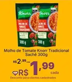 Super Lagoa Molho de Tomate Knorr Tradiciona Sachê oferta