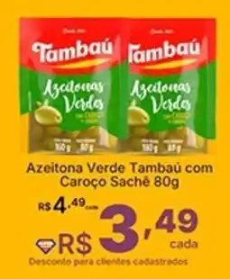 Super Lagoa Azeitona Verde Tambaú com Caroço Sachê oferta