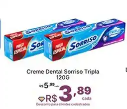 Super Lagoa Creme Dental Sorriso Tripla oferta