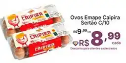 Super Lagoa Ovos Emape Caipira Sertão oferta