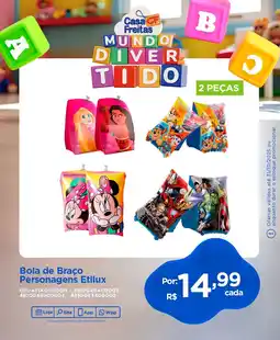 Casa Freitas Boia de Braço Personagens Etilux oferta