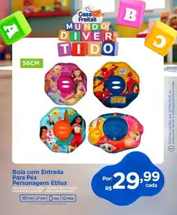 Casa Freitas Boia com Entrada Para Pés Personagens Etilux oferta