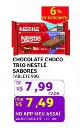 Assaí Atacadista Chocolate choco trio nestlé sabores oferta