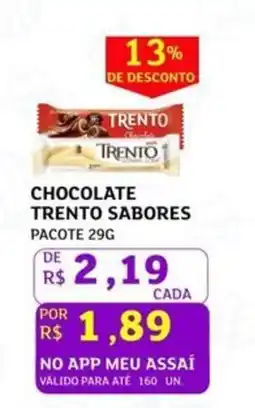 Assaí Atacadista Chocolate trento sabores pacote oferta