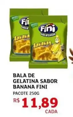Assaí Atacadista Bala de gelatina sabor banana fini pacote oferta