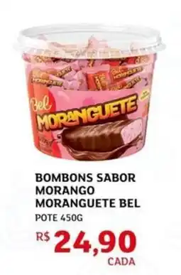Assaí Atacadista Bombons sabor morango moranguete bel oferta