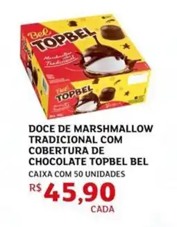 Assaí Atacadista Doce de marshmallow tradicional com cobertura de chocolate topbel bel oferta